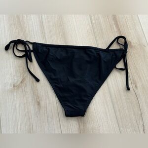 Elegant Black Tie-Side Bikini Bottom